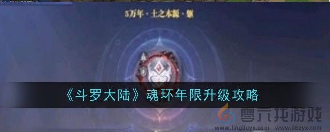 斗罗大陆魂环年限升级攻略