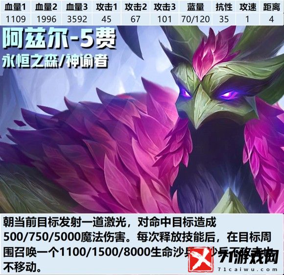 云顶之弈S11阿兹尔技能图文详情介绍