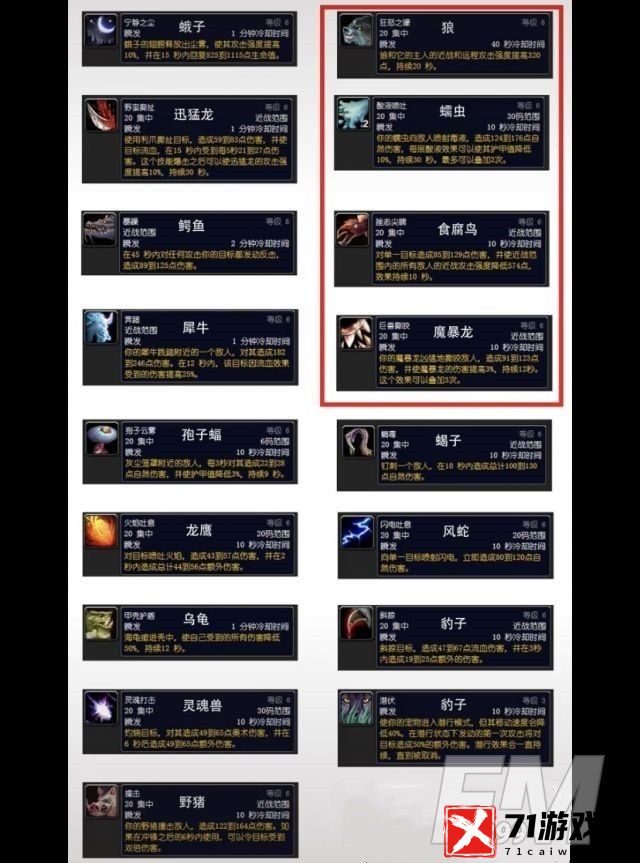 魔兽世界怀旧服wlk前夕猎人宝宝选择推荐-怀旧服wlk前夕猎人宠物哪个好