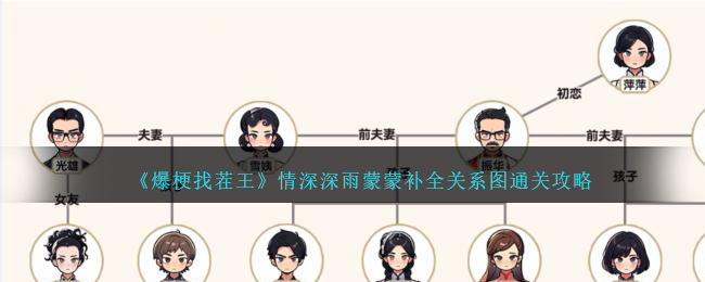 爆梗找茬王情深深雨蒙蒙补全关系图通关攻略一览